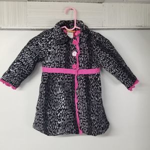 Penelope Mack Puff corduroy girls youth petty coat size 4 animal print color way